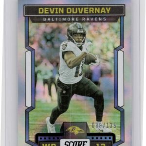 2023 Score Devin Duvernay Silver Circular Rookie /135 #191 Ravens