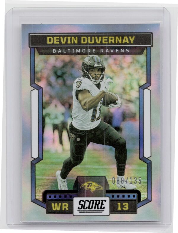 2023 Score Devin Duvernay Silver Circular Rookie /135 #191 Ravens