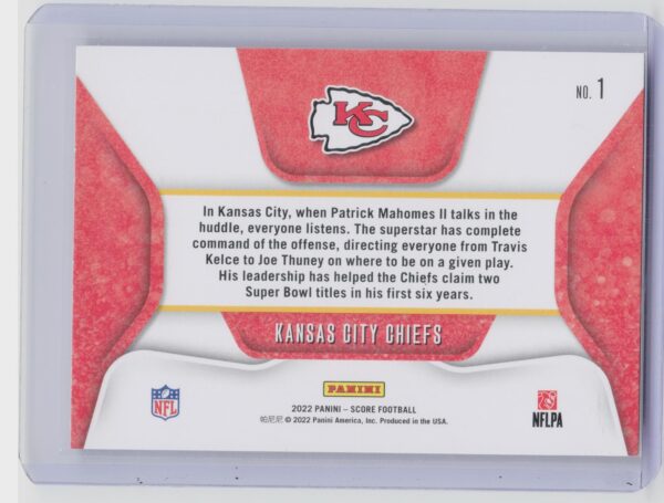 2023 Score Kansas City Chiefs #1 Chiefs Huddle Up - Image 3