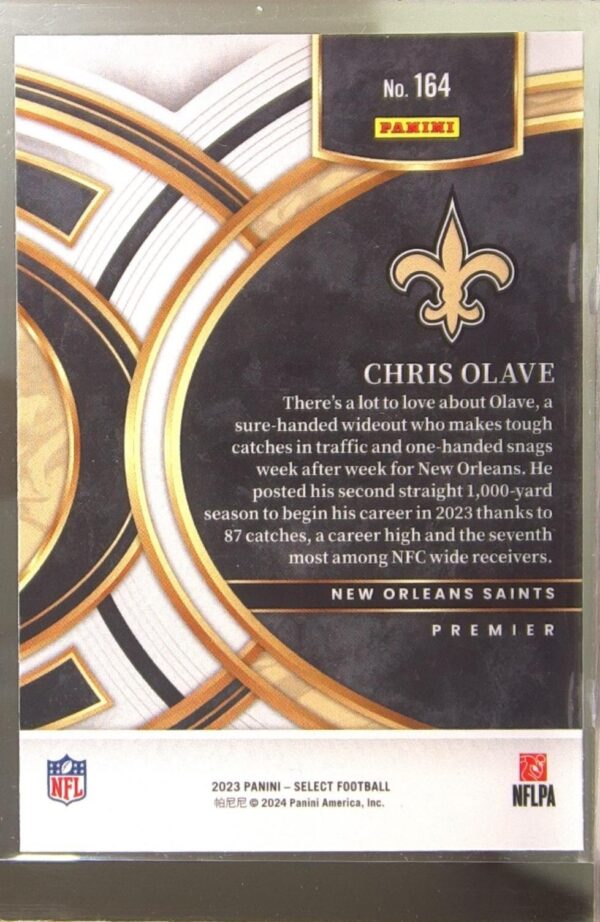 2023 Select Chris Olave #164 Saints - Image 3