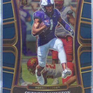 2023 Select Draft Picks Quentin Johnston Blue Retail RC #5 Frogs