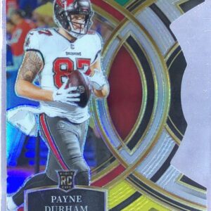 2023 Select Payne Durham Green and Yellow Prizms Die Cuts RC #155 Buccaneers