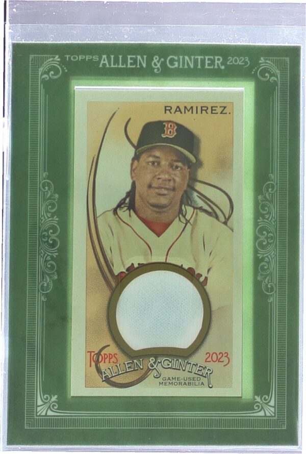 2023 Topps Allen & Ginter Manny Ramirez JSY #MFR-MR Sox Framed Mini Relics