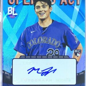 2023 Topps Big League Michael Toglia Auto RC #OAA-MT Rockies Opening Act Signed