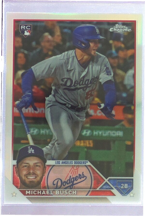 2023 Topps Chrome Update Michael Busch Refractor RC #USC204 Dodgers