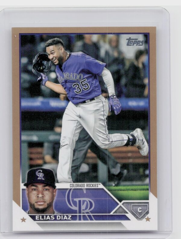 2023 Topps Elias Diaz Gold #648 Rockies