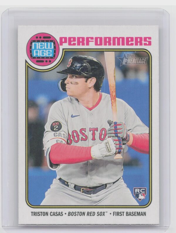 2023 Topps Heritage Triston Casas New Age Performers #NA-8 Red Sox