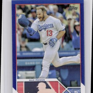 2023 Topps Update Max Power Royal Blue #US179 Dodgers