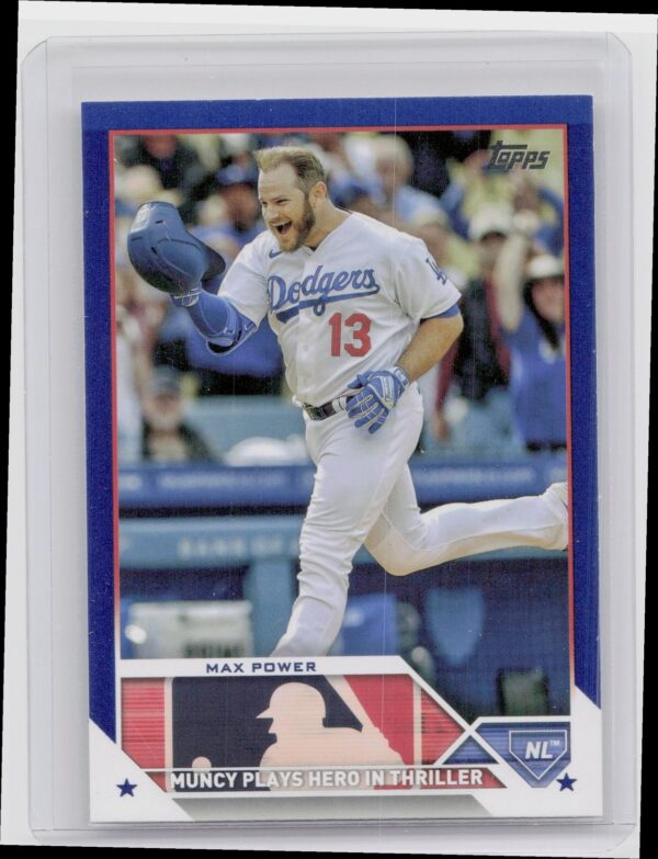 2023 Topps Update Max Power Royal Blue #US179 Dodgers