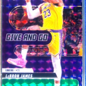 2024-25 Mosaic LeBron James #1 Lakers Give and Go Mosaic Green