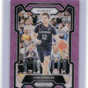 2024-25 Panini Prizm Draft Picks Cam Spencer Prizms Purple Wave RC #94 Huskies
