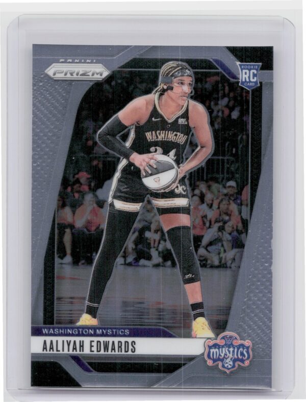 2024-25 Panini Prizm WNBA Aaliyah Edwards RC 70 Mystics
