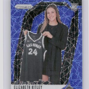 2024-25 Panini Prizm WNBA Elizabeth Kitley Blue Velocity Prizms RC #140 Aces