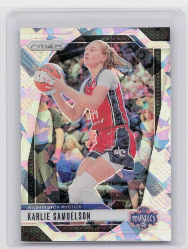 2024-25 Panini Prizm WNBA Karlie Samuelson Ice Prizms #82 Mystics