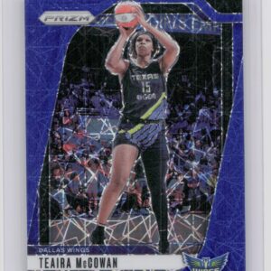 2024-25 Panini Prizm WNBA Teaira McCowan Blue Velocity Prizms #105 Wings
