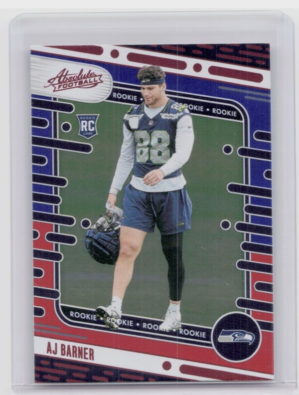 2024 Absolute AJ Barner Red and Blue RC #184 Seahawks