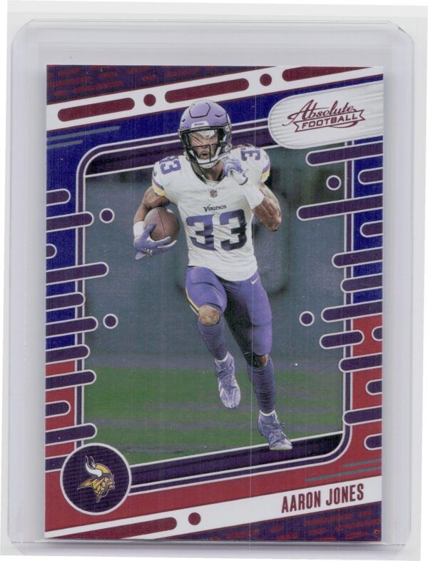 2024 Absolute Aaron Jones Red and Blue 71 Vikings