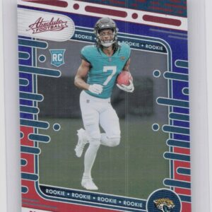 2024 Absolute Brian Thomas Jr. Red and Blue RC #123 Jaguars