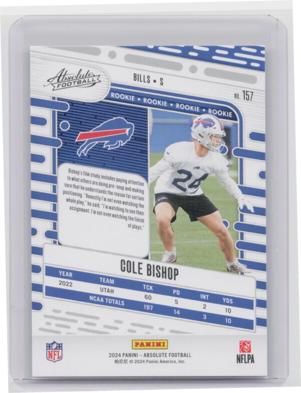 2024 Absolute Cole Bishop RC 157 Bills - Image 3