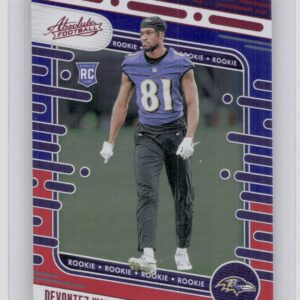 2024 Absolute Devontez Walker Red and Blue RC 181 Ravens