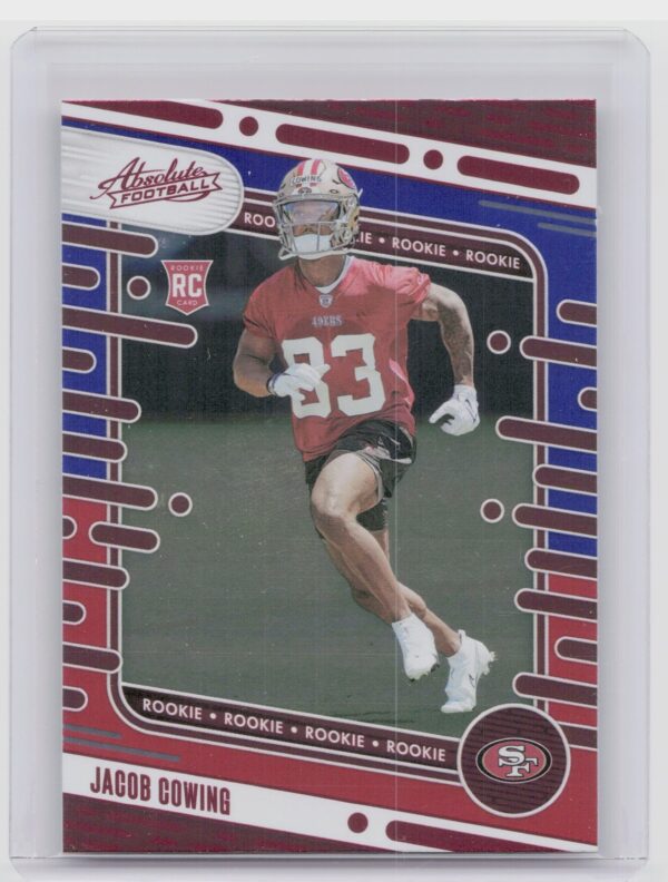 2024 Absolute Jacob Cowing Red and Blue RC 191 49ers
