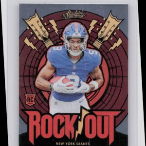 2024 Absolute Malik Nabers Rock Out RO-MNS Giants