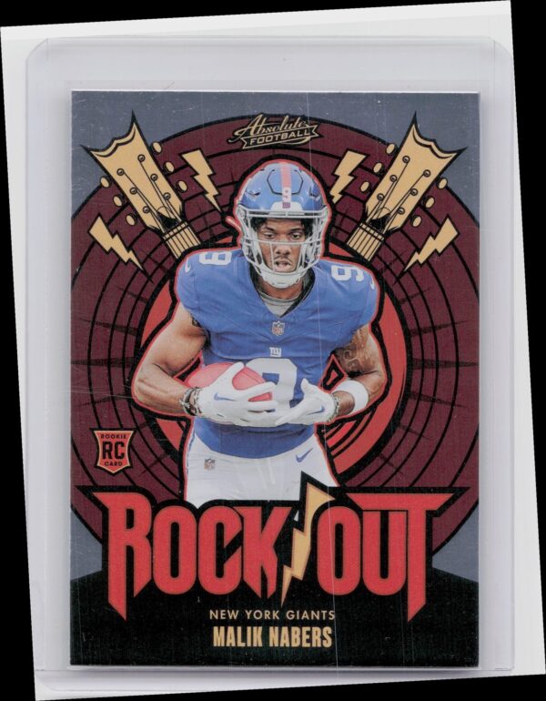 2024 Absolute Malik Nabers Rock Out RO-MNS Giants