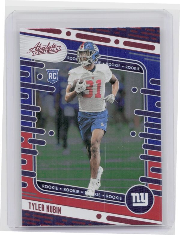 2024 Absolute Tyler Nubin Red and Blue RC #147 Giants