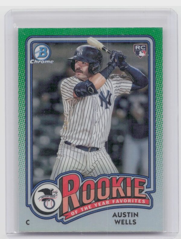 2024 Bowman Austin Wells #ROY-2 Yankees Rookie of the Year Favorites