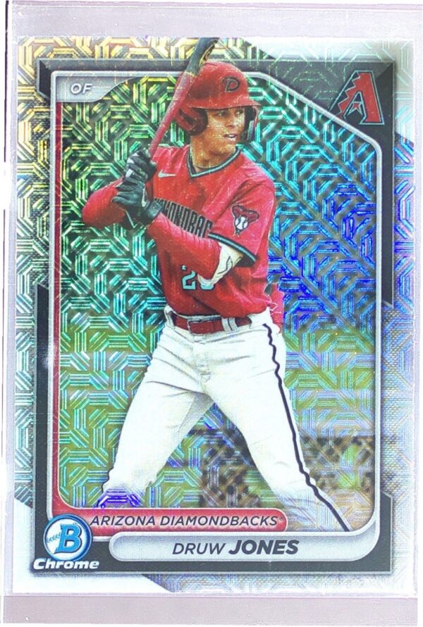 2024 Bowman Druw Jones #BCP-60 Diamondbacks Chrome Prospects Mojo Refractors