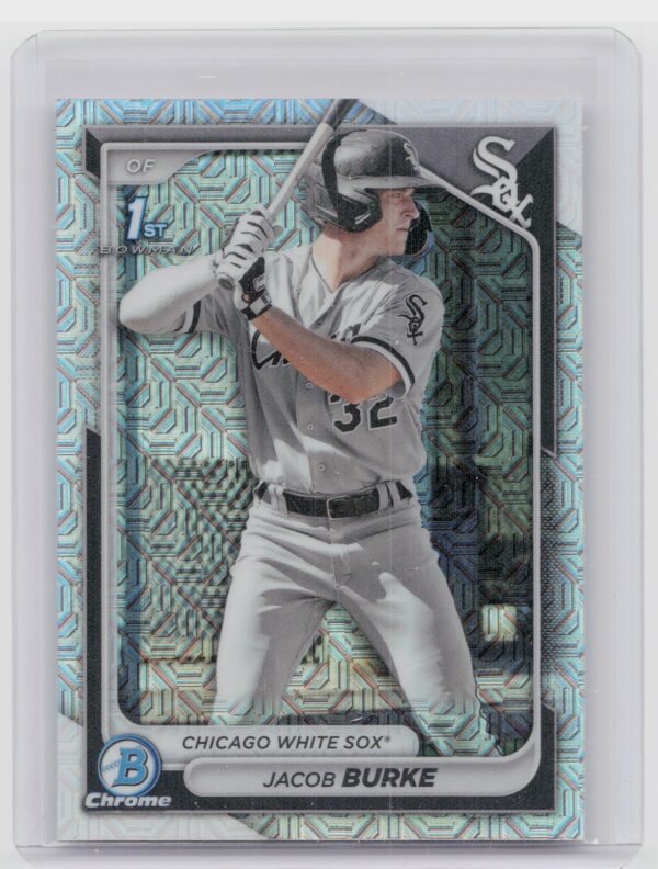 2024 Bowman Jacob Burke #BCP-116 Sox Chrome Prospects Mojo Refractors