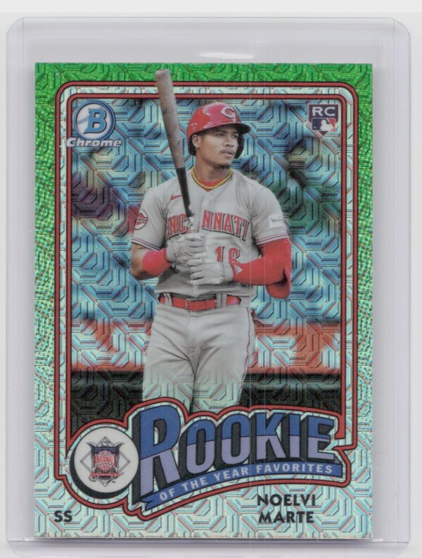 2024 Bowman Noelvi Marte #ROY-4 Reds Rookie of the Year Favorites Mojo Refractor