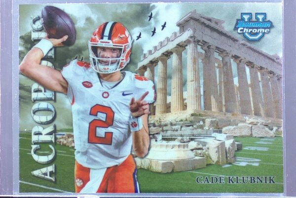 2024 Bowman University Chrome Cade Klubnik RC A-4 Tigers Acropolis