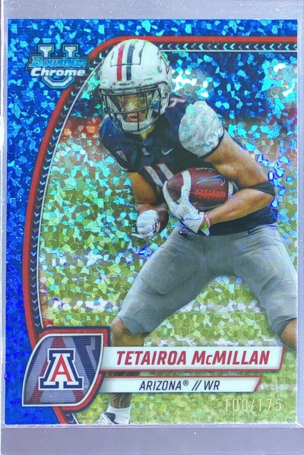 2024 Bowman University Chrome Tetairoa McMillan Blue Mini Diamond Refractor /175