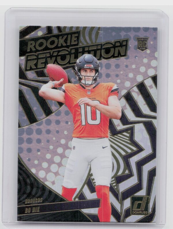2024 Donruss Bo Nix 12 Broncos Rookie Revolution