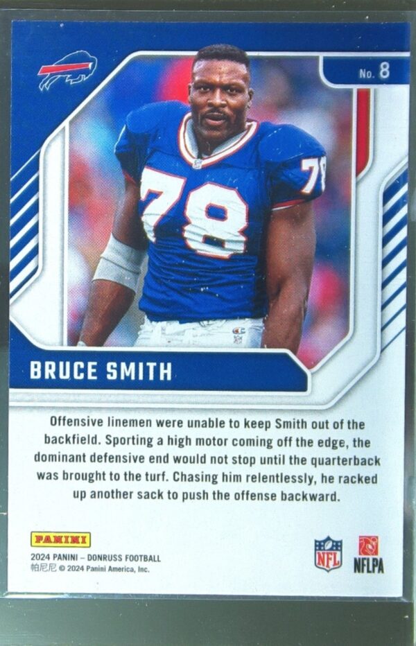 2024 Donruss Bruce Smith 8 Bills Legend Series - Image 3