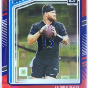 2024 Donruss Devin Leary Optic Rated Rookies Preview Red Pandora RC 329 Ravens