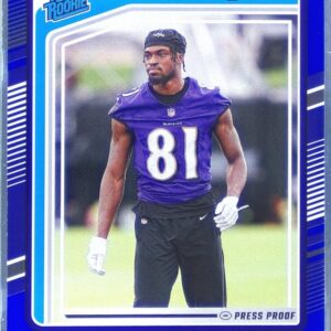 2024 Donruss Devontez Walker Press Proof Blue RC 345 Ravens