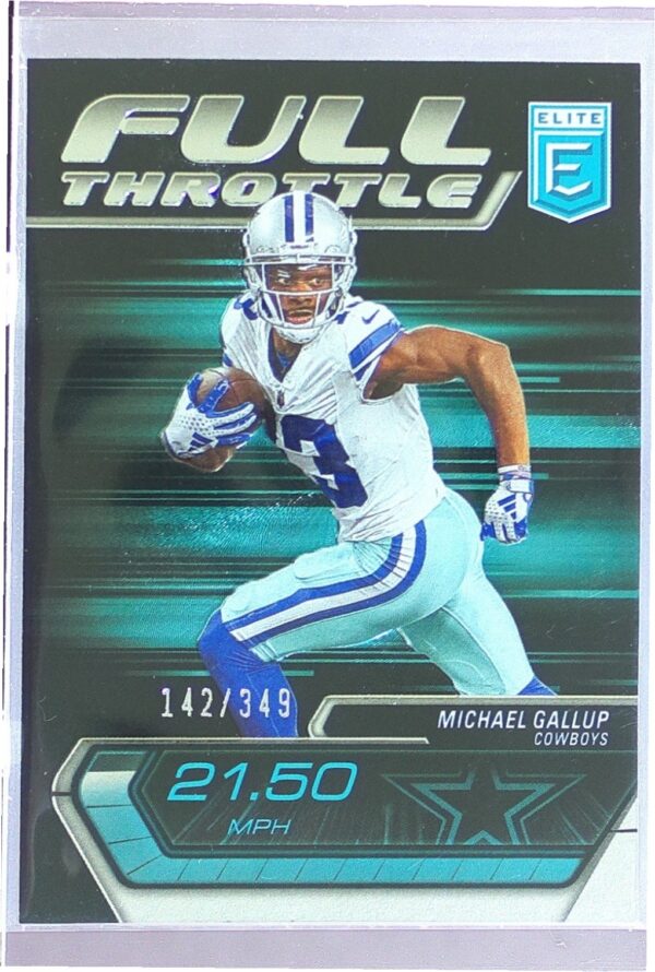 2024 Donruss Elite Michael Gallup /349 14 Cowboys Full Throttle