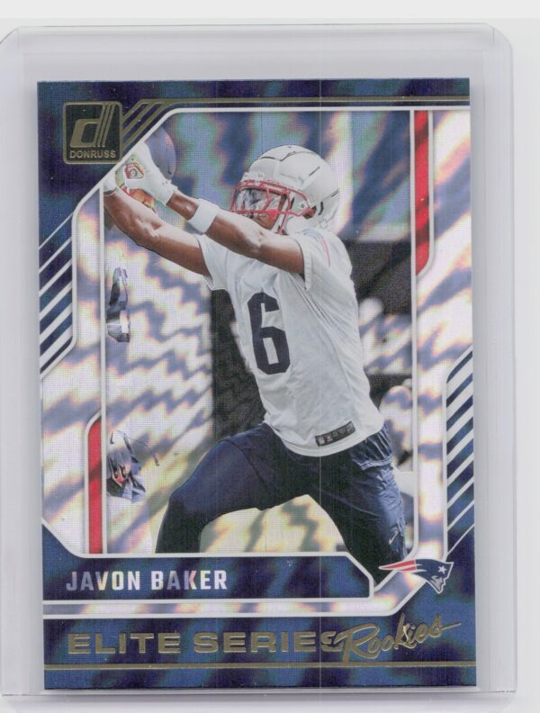 2024 Donruss Javon Baker RC 26 Patriots The Elite Series Rookies