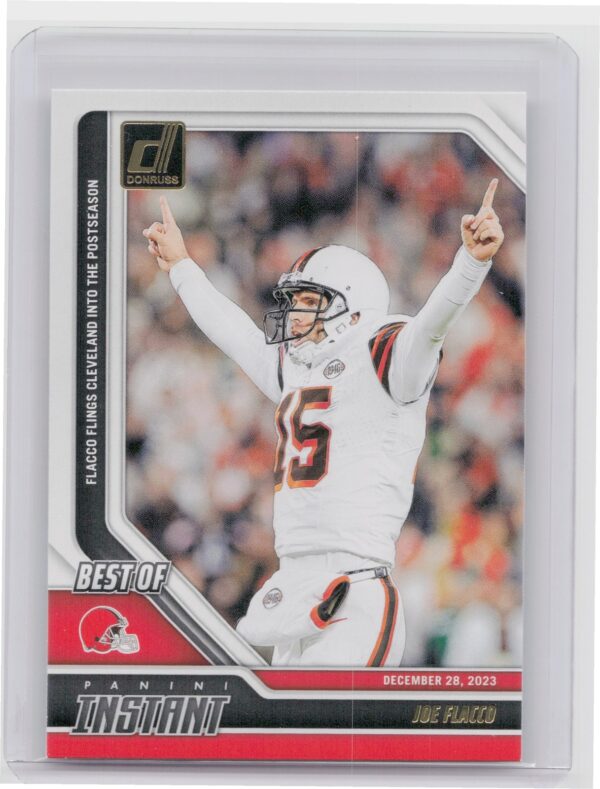 2024 Donruss Joe Flacco 4 Browns Best of Panini Instant
