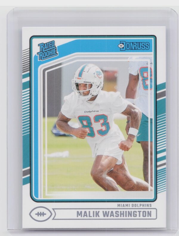 2024 Donruss Malik Washington RC 397 Dolphins