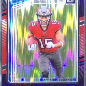 2024 Donruss Optic Jalen McMillan Purple Shock RC #239 Buccaneers