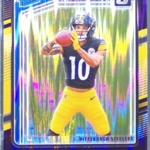 2024 Donruss Optic Roman Wilson Purple Shock RC #285 Steelers
