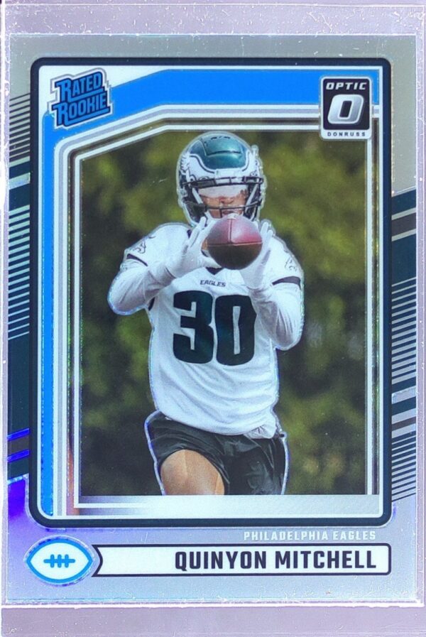 2024 Donruss Quinyon Mitchell Optic Rated Rookies Preview Holo RC 361 Eagles