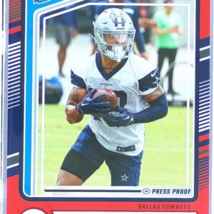 2024 Donruss Ryan Flournoy Press Proof Red RC #356 Cowboys