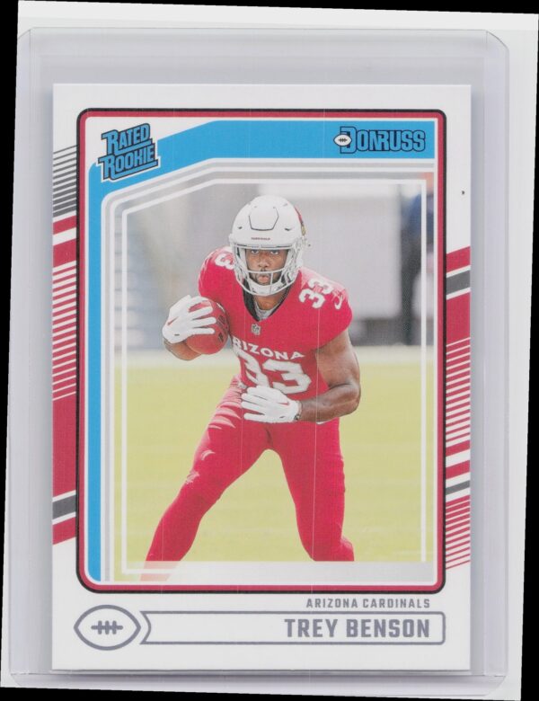 2024 Donruss Trey Benson RC 326 Cardinals