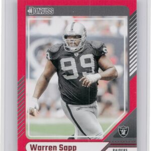 2024 Donruss Warren Sapp Press Proof Red 299 Raiders
