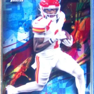 2024 Finest Xavier Worthy Sky Blue Refractor /325 #91 Chiefs