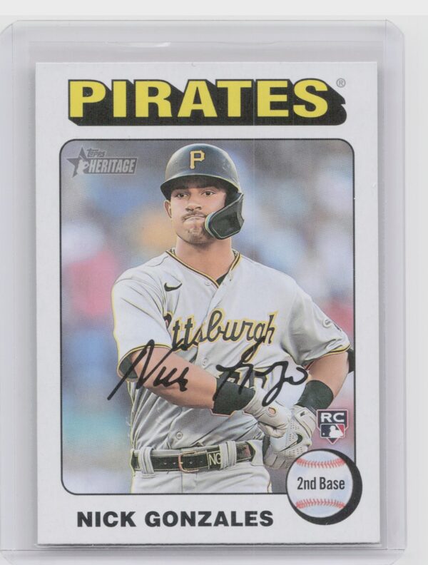 2024 Heritage Nick Gonzales White Border #318 Pirates